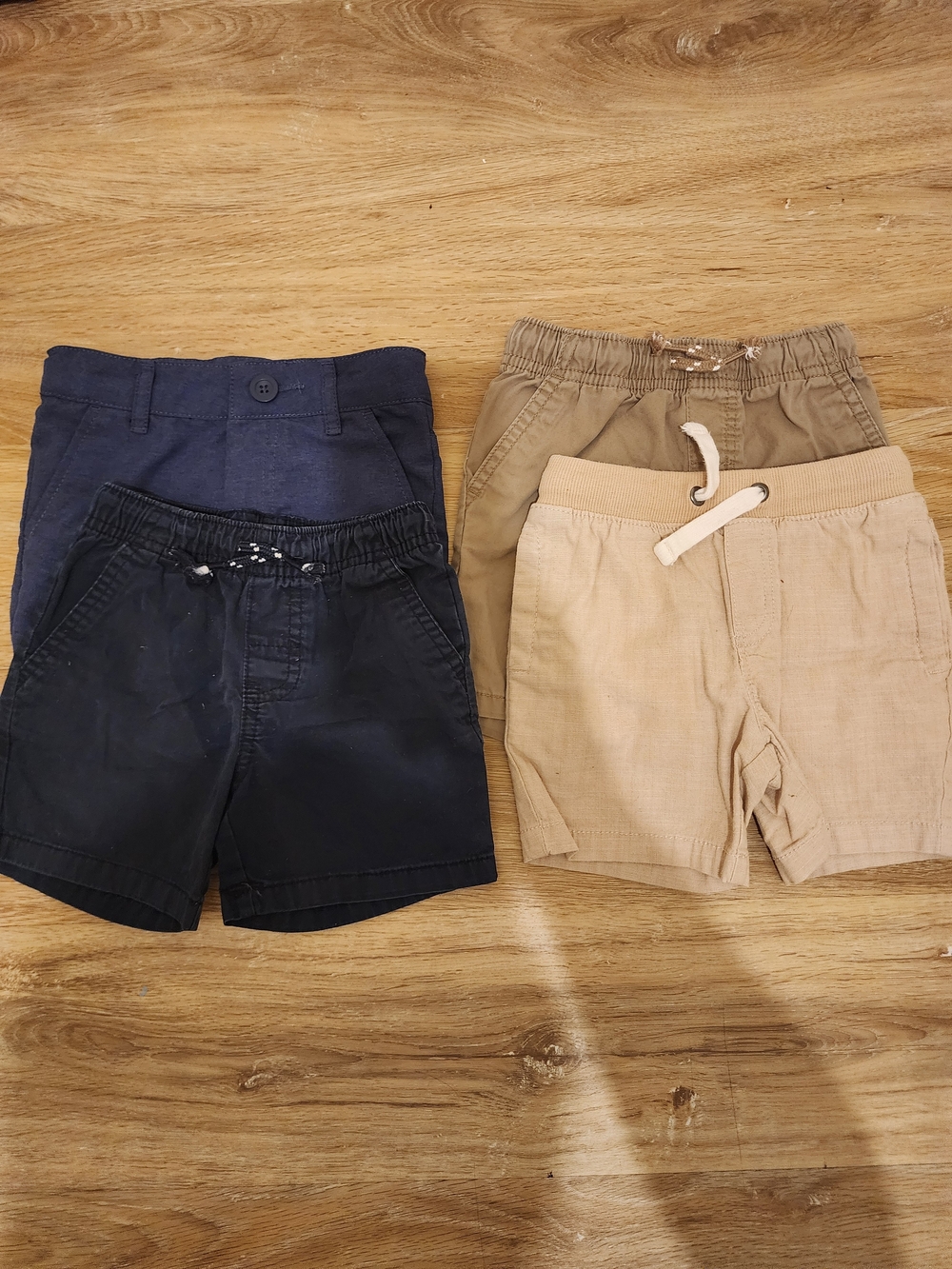 Cat & Jack Boys' Shorts Pack - Navy, Black, Khaki